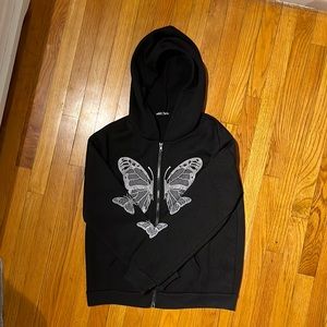 Butterfly Hooded Zip-up | Size M